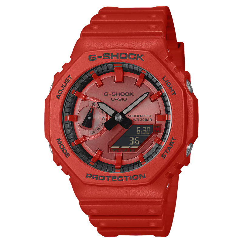 G-SHOCK レッド GA-2100-4A Casio GA2100-4A | Analog-Digital Black Men's Watch G-SHOCK | CASIO