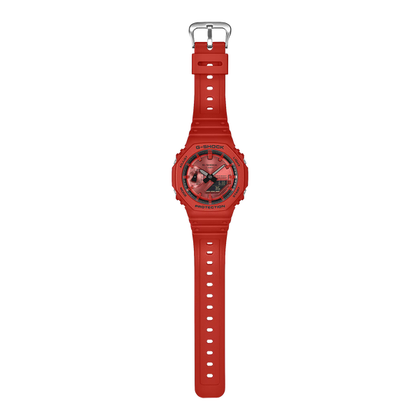 G-SHOCK　GA-2100　カシオーク　レッド　赤 G-Shock GA-2100 Series Red Dial Analog-Digital Watch GA2100-4A