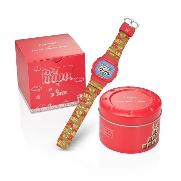 DW-5600SMB-4JR タグ付き G-SHOCK CASIO カシオ CASIO DW-5600SMB-4JR gshock Super Mario Bros 20ATM watch | IPPO