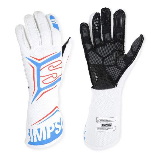 Fits Glove Magnata X-Large White / Blue SFI 3.5/5 by Simpson