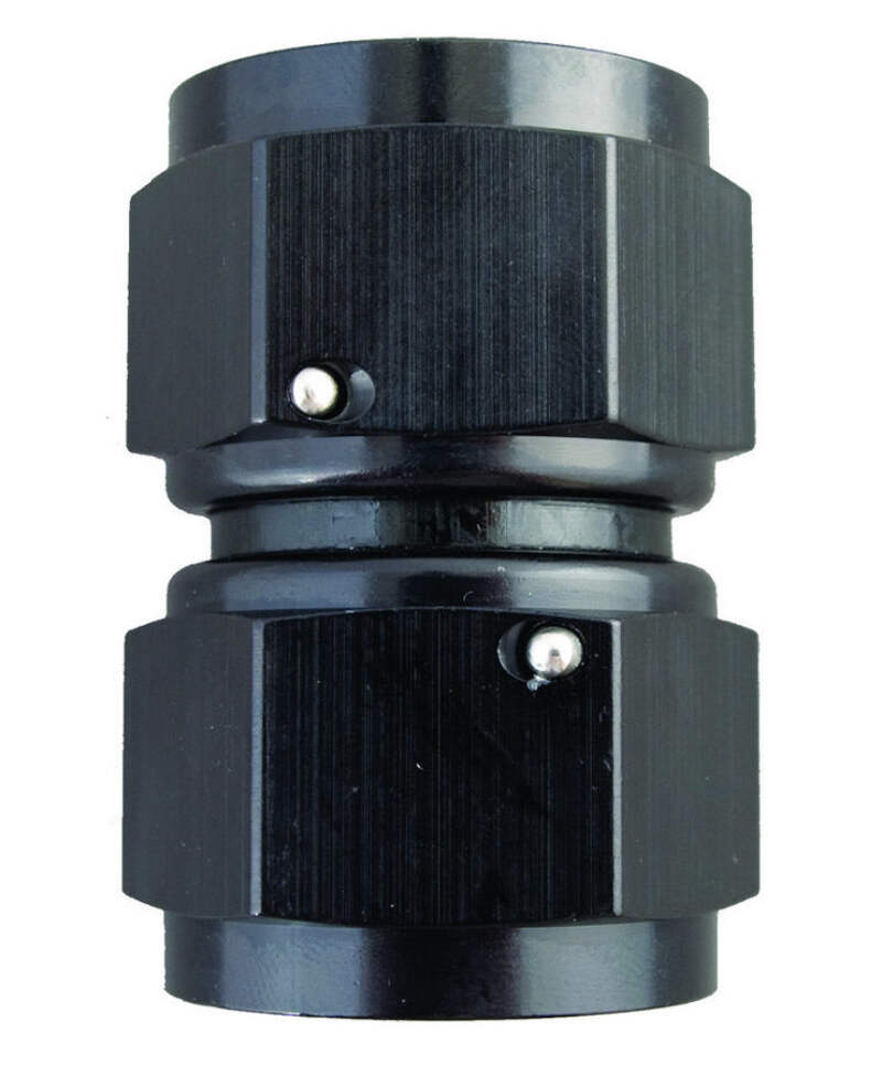 Fragola -10 AN Female To -8 AN 90-Degree Swivel Hose End Reducer In Anodized Black - Part #229009-BL
