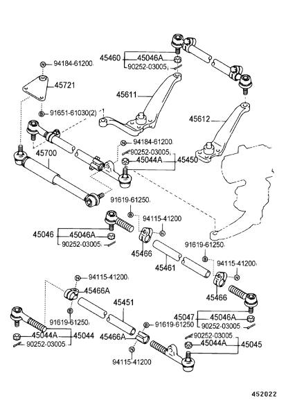 Tie Rod End Kit for Toyota Land Cruiser FJ80 FzJ80 91-97 Lexus