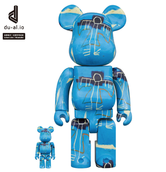 Medicom Toy BE@RBRICK - Jean Michel Basquiat #9 100% & 400% Bearbrick