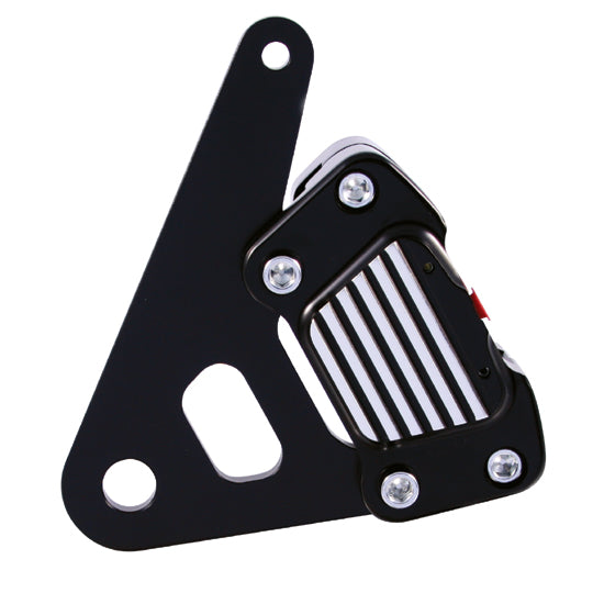 GMA FLH 10 Front FLH Brake Caliper and Bracket Brake Kit Classic Clear Annodized GMAFLH10