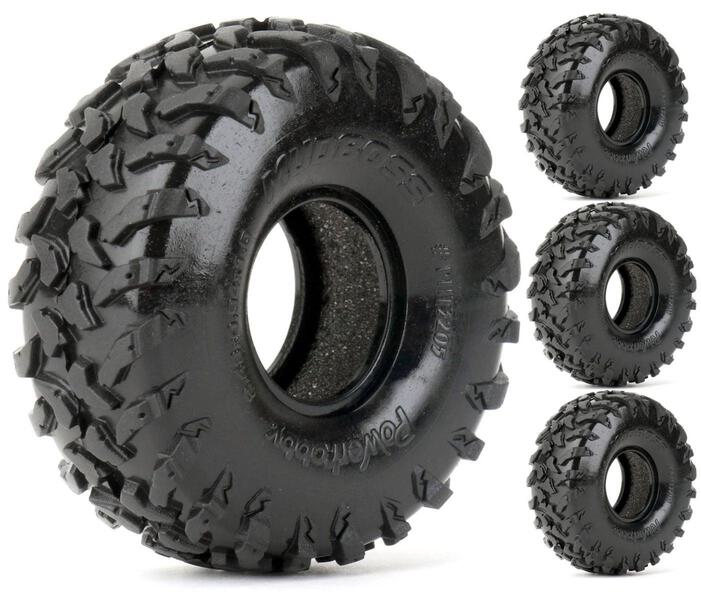 Conqueror 1.0\" Micro Crawler Tires 1/24 Rock Crawler Axial...