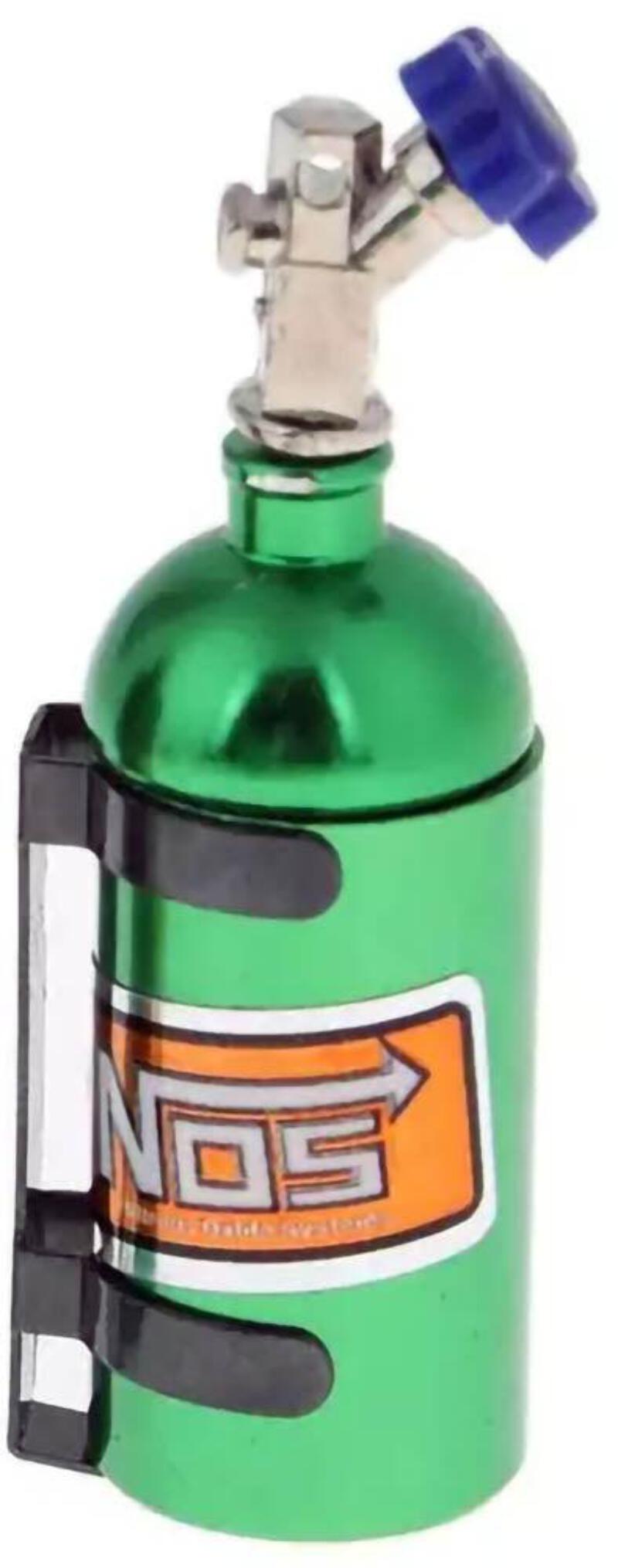 NEW Powerhobby Aluminum NOS Nitrous Oxide Bottle GREEN 1/10 Rock