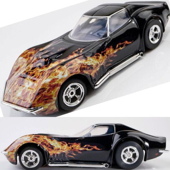 AFX 22051 1968 Chevy Corvette L88 427 Black Flame Mega G+ HO Slot