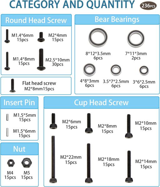 Mugen Seiki 3mm Flat Washer 15 pcs