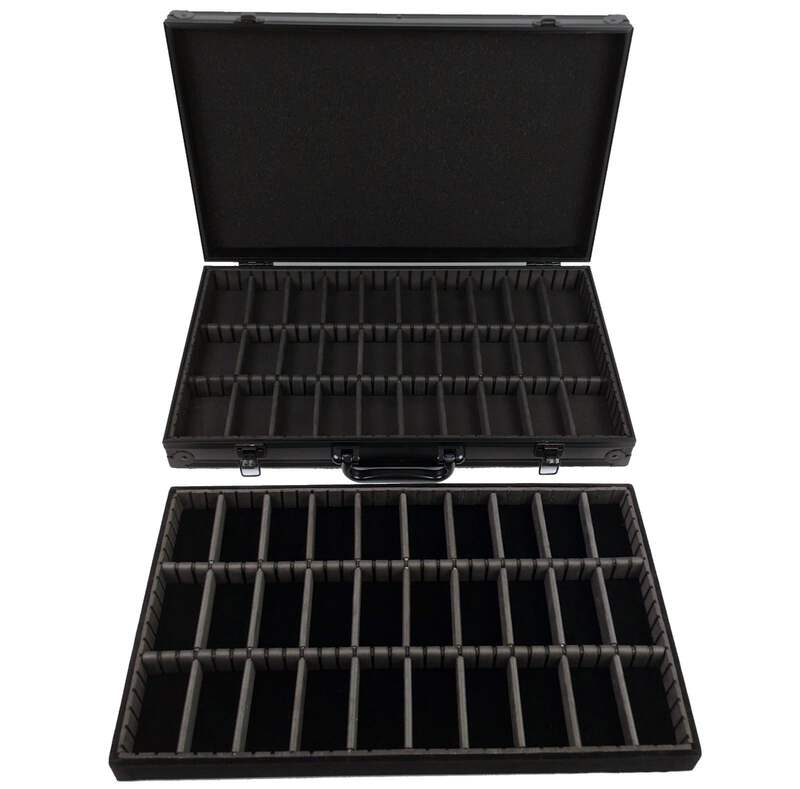 HO Slot Car Aluminum Carrying Case For AFX Auto World Tyco Aurora