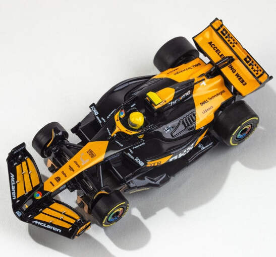 AFX McLaren F1 MCL38 #4 Lando Norris HO Slot Car Mega G+ AFX22103