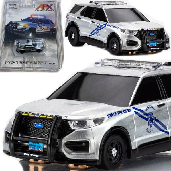 AFX Police Interceptor State Trooper Ford Explorer HO Slot Car