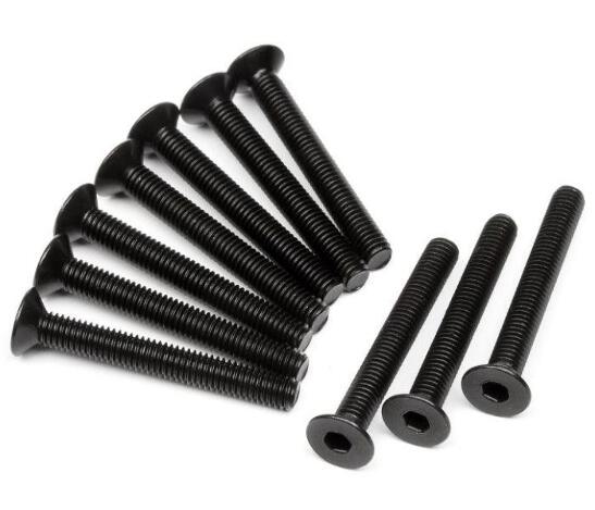 NEW HPI Cup Racer Flat Head Screw M3x24mm Hex Socket (10