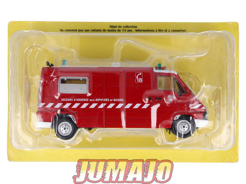 Camion De Pompiers Renault Master VCFF 1/43 - Modèle Réduit Neuf - N°26 Lannery