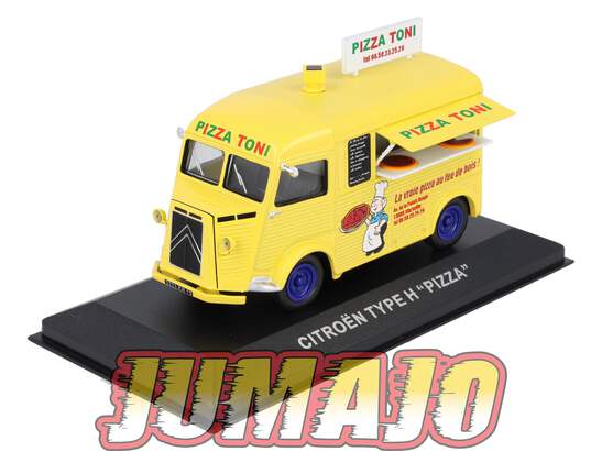 Ixo Altaya 1/43 – Citroën HY Matelassier 1968 – Bleu/blanc – Occasion Boîte Fêlée
