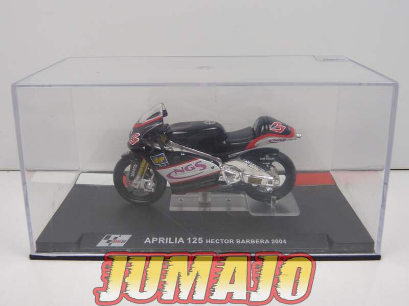 Miniature Moto GP Aprilia 125 - Hector Barbera 2004 - Échelle 1:24 Avec Boîtier | Occasion
