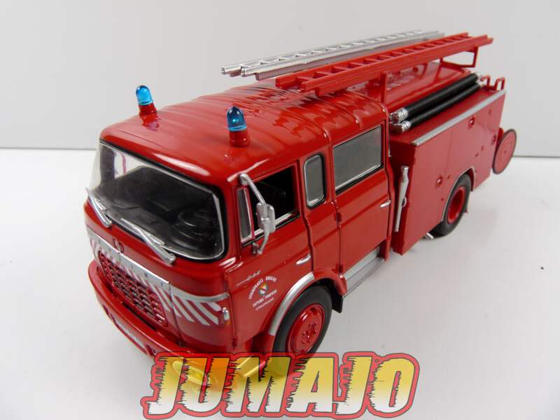 Miniature Ixo 1/43 - Camion De Pompiers Camiva Renault JP13 Grue Hydraulique (Occasion, Sans Boîte)