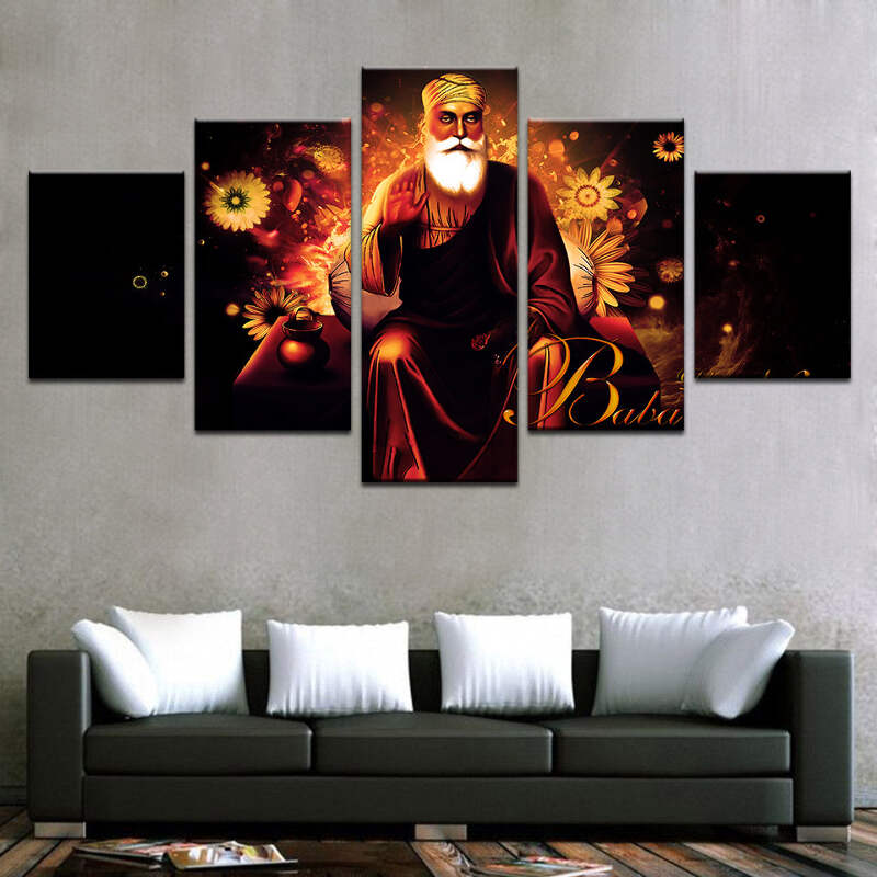 Guru Nanak Ji Canvas Art Print For Wall Decor Painting Ebay