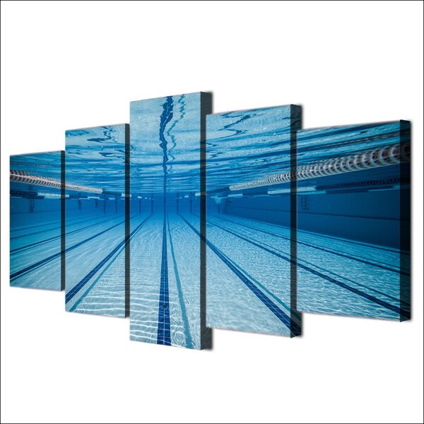 Swimming Pool Canvas Art Print For Wall Decor Painting Ebay