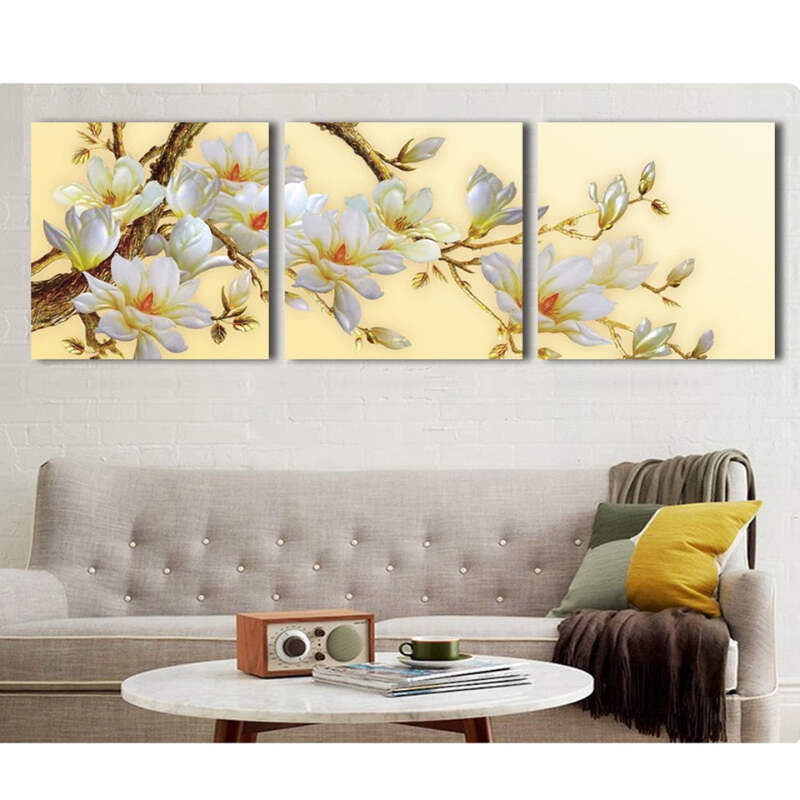 White Orchid Canvas Art Print For Wall Decor And Painting Flower