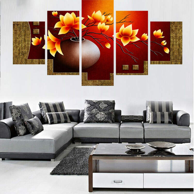 Flowers In A Pot Canvas Art Print For Wall Decor And Painting