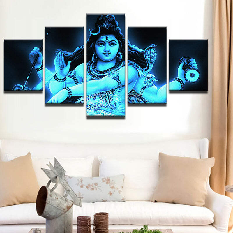 Maheshvara Shiva Canvas Art Print For Wall Decor Painting Ebay