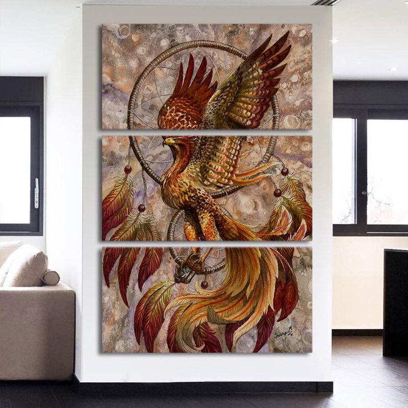 Phoenix Dream Catcher Canvas Art Print For Wall Decor Painting Ebay