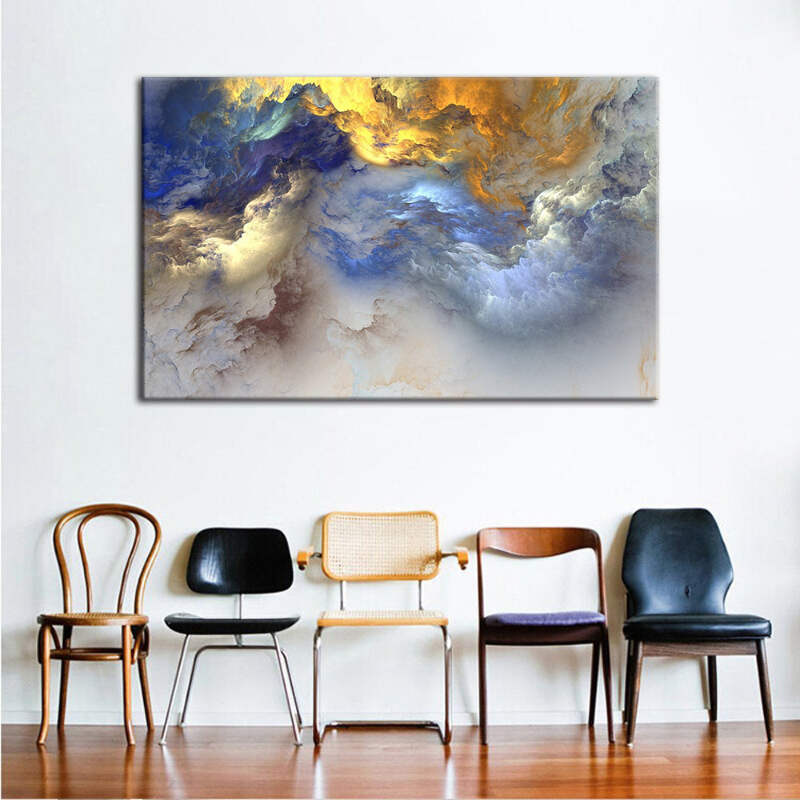 Color The Clouds Canvas Wall Art Decor Of Creative And Modern Art