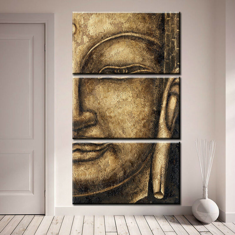 Antique Buddha Canvas Art Print For Wall Decor Painting Ebay