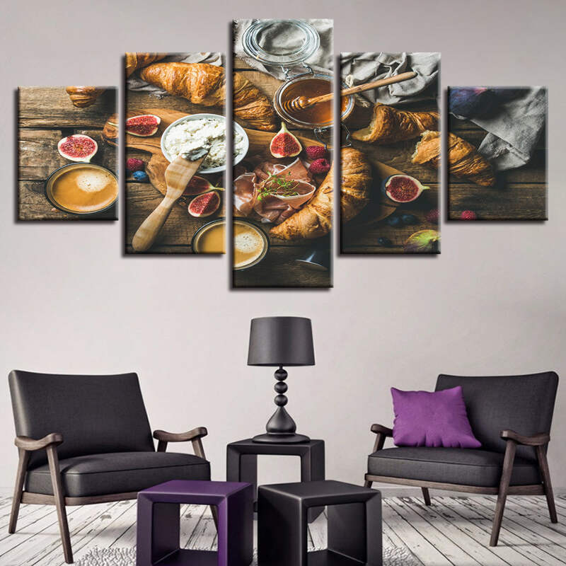 Honey And Dips Canvas Wall Art Print For Cafe And Kitchen Decor Ebay