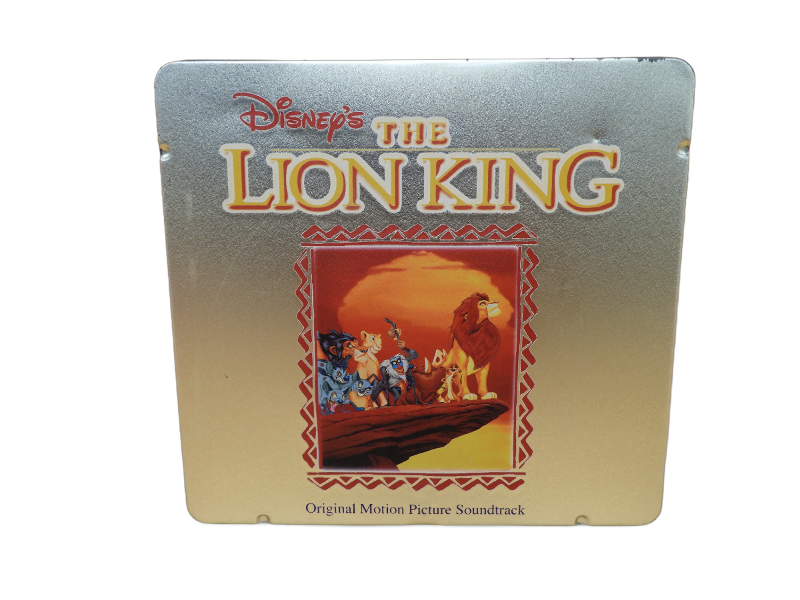 1997 Disney's Elton John the Lion King Taiwan Tin Box Gold Obi Cd W/poster