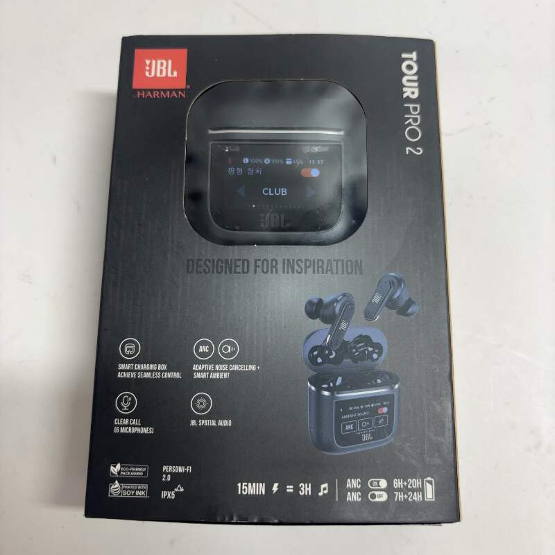 JBL Tour Pro 2 Noise Cancelling Wireless Earbuds CRACKED