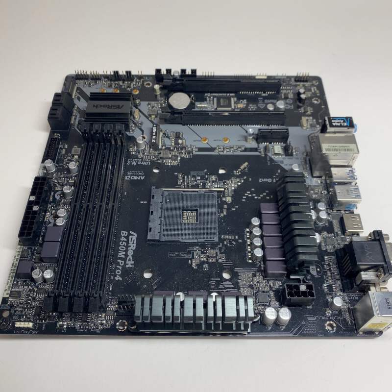 AsRock B450M Pro4 AM4 microATX AMD DDR4 Motherboard | eBay