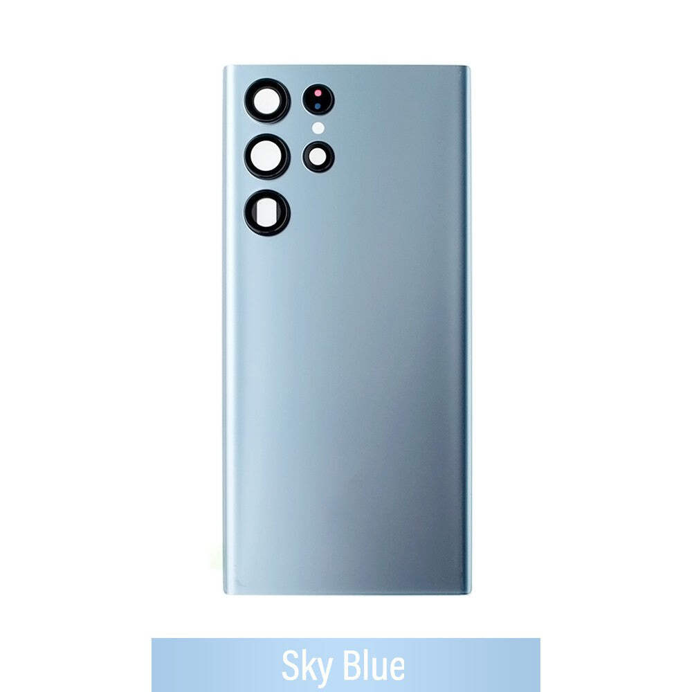 Back Battery Glass Cover with Camera Lens and Adhesive for Samsung S22 Ultra S90 - 第 6/8 張圖片