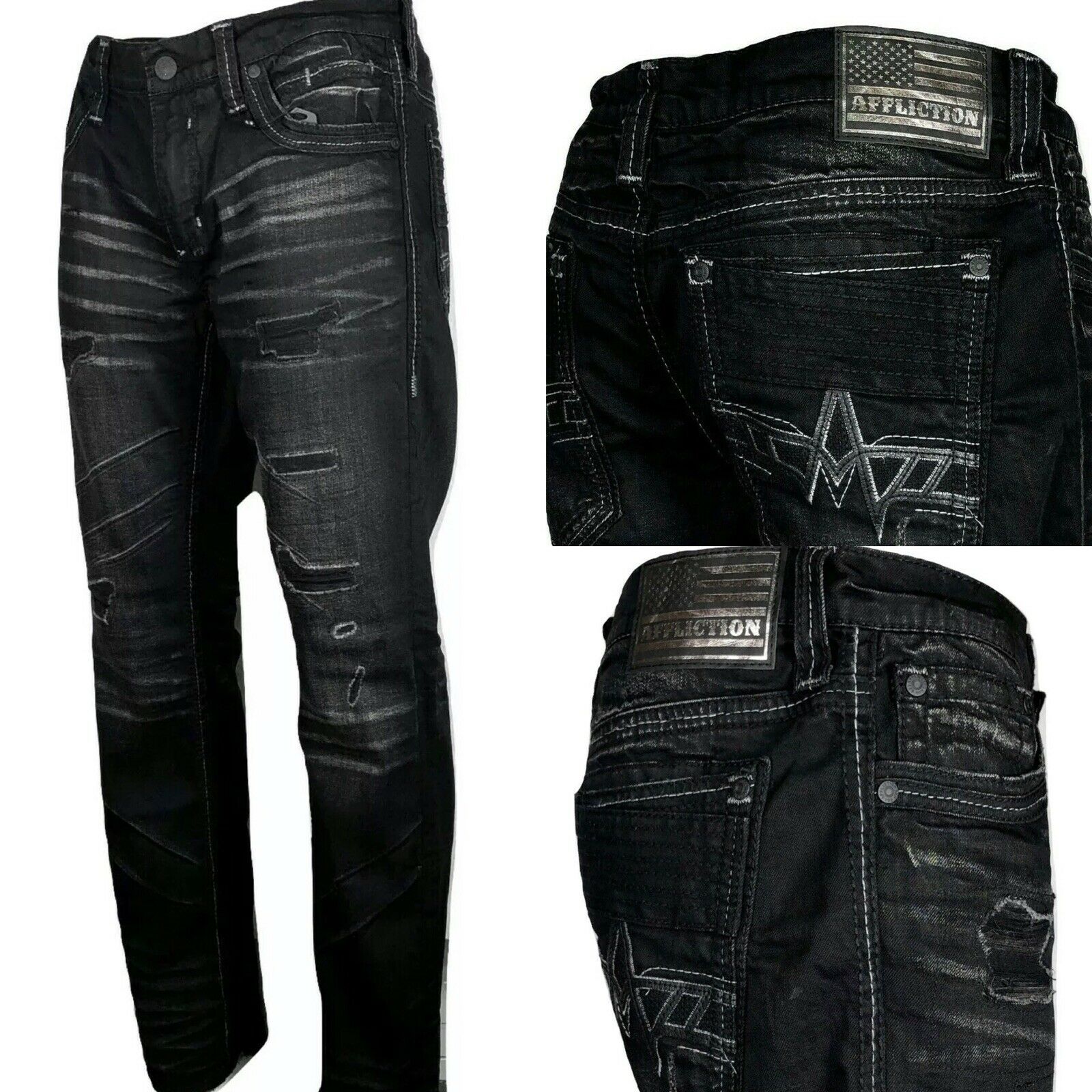 buckle biker jeans