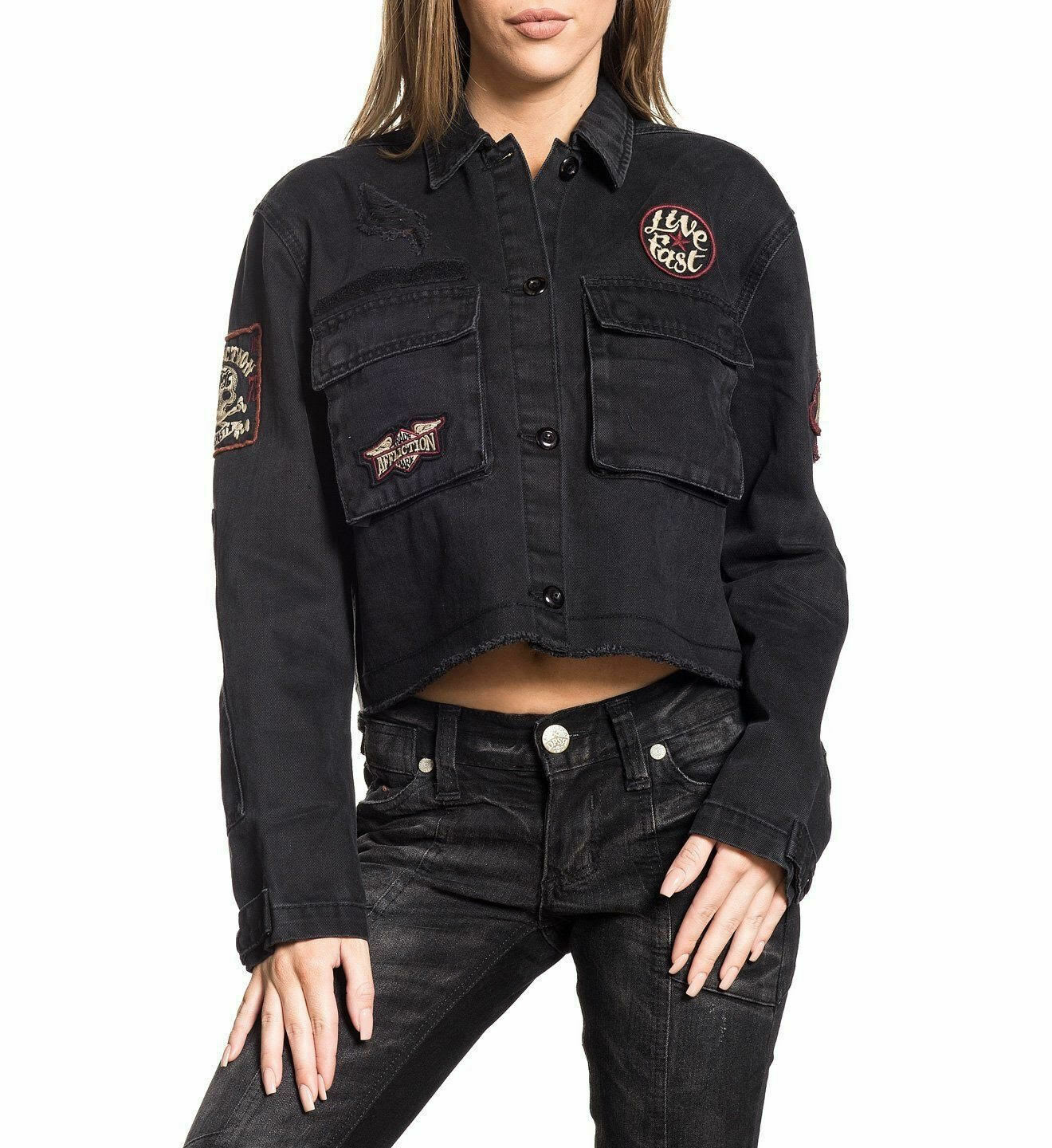 affliction denim jacket