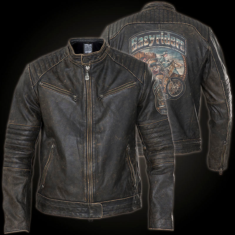 Affliction leather hot sale jacket mens