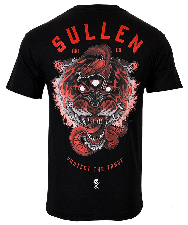 Sullen Men's T-shirt 3 EYE TIGER Tattoos Urban Design Premium