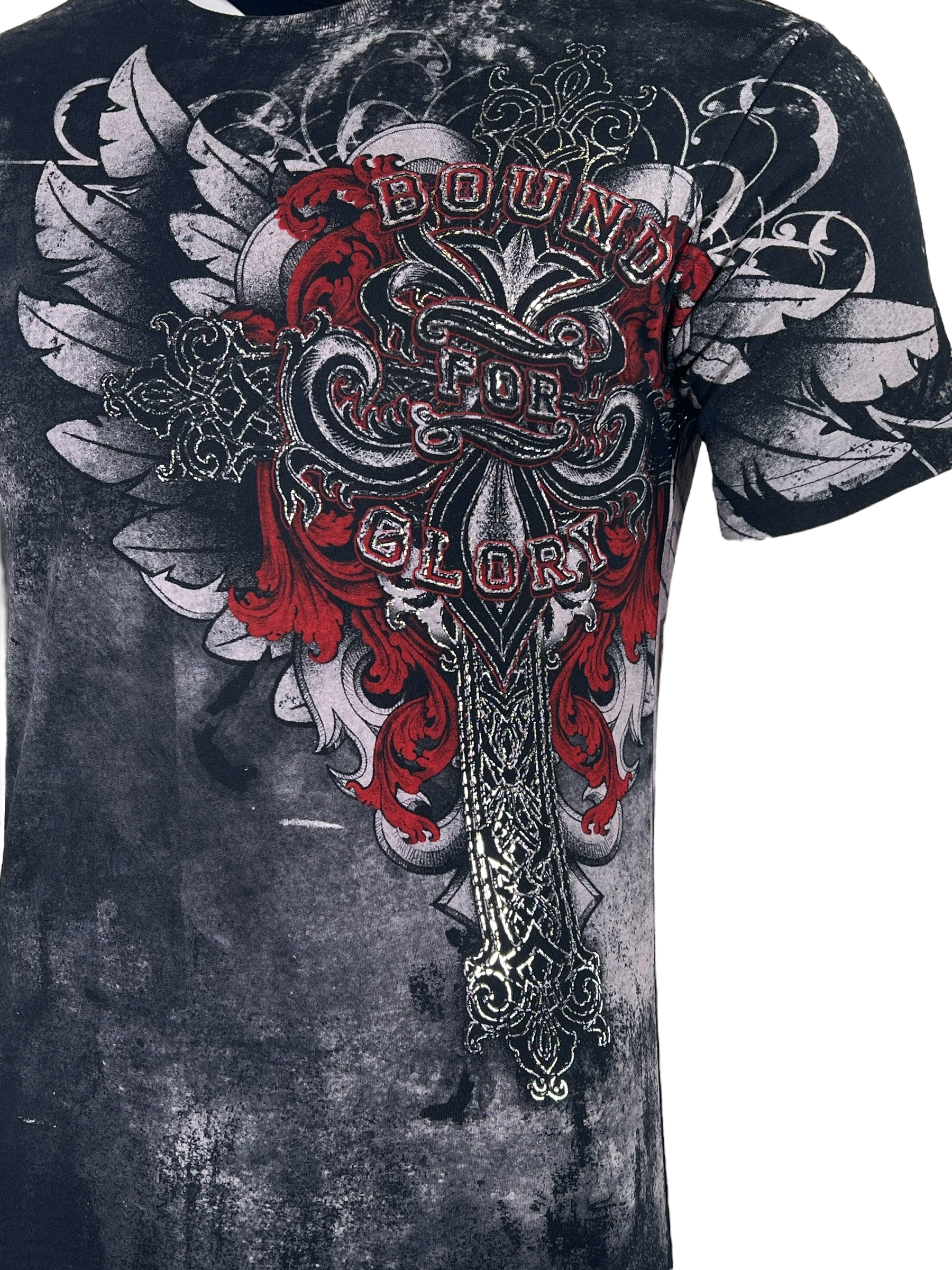 Xtreme Couture By Affliction Men's T-Shirt SALVATION Black Wings