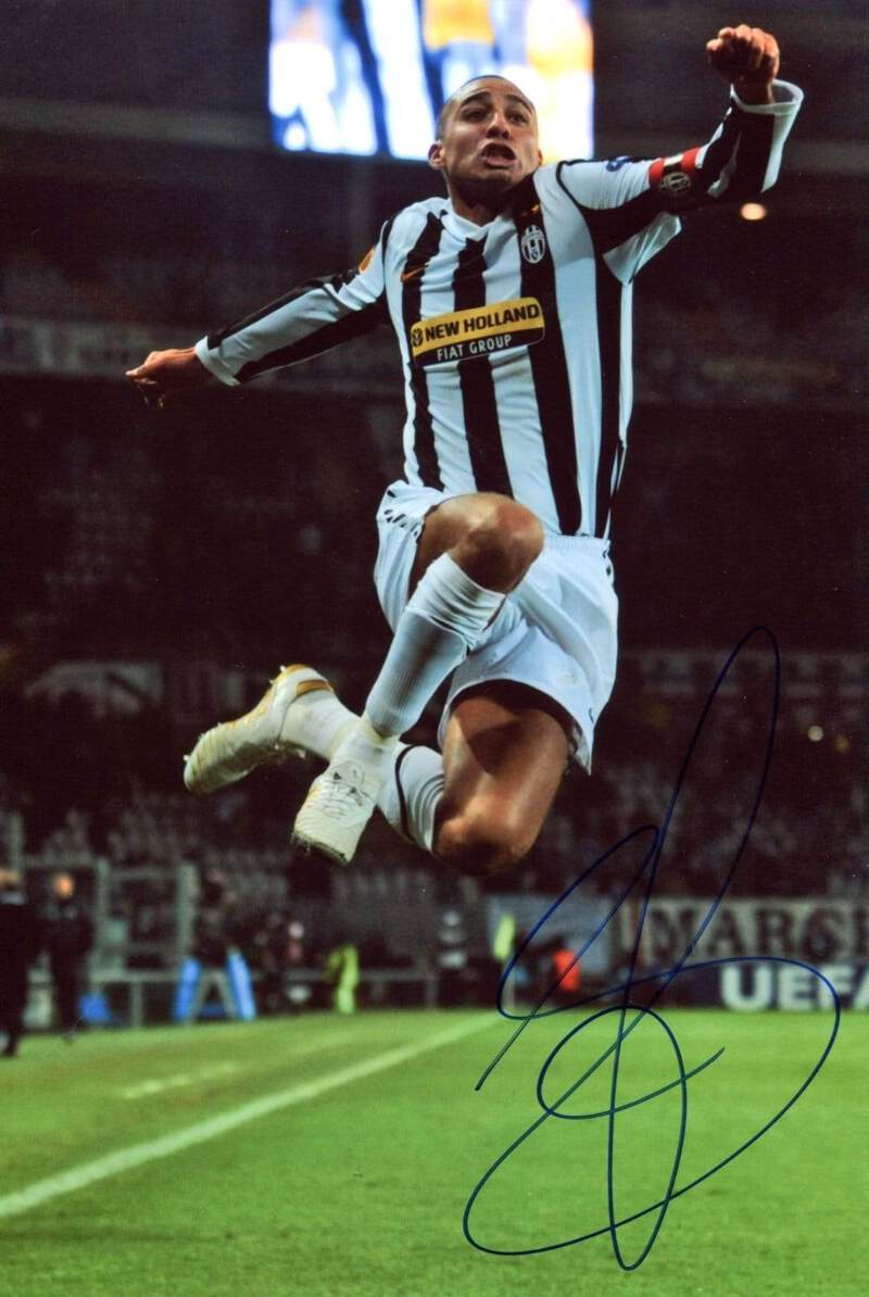 SOCCER David Trezeguet JUVENTUS TURIN autograph, signed photo