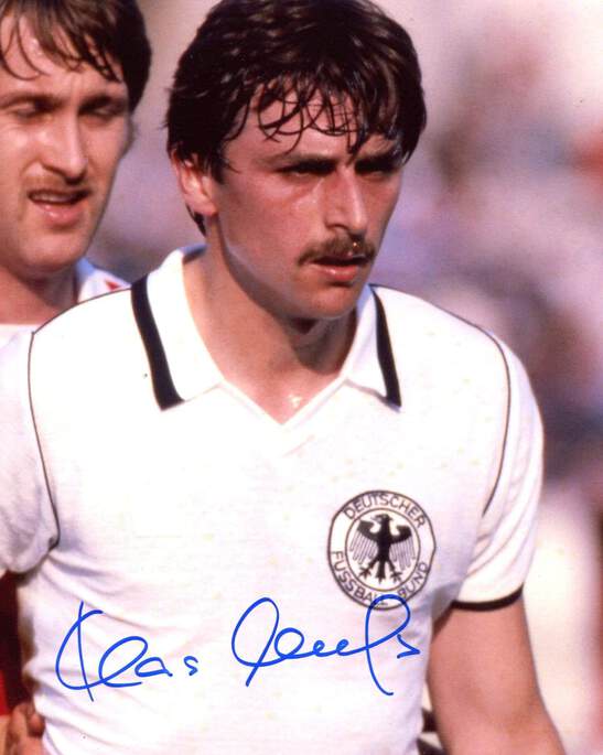 Photo Dédicacée Klaus Allofs – Ancien Joueur équipe Nationale Allemagne (originale)