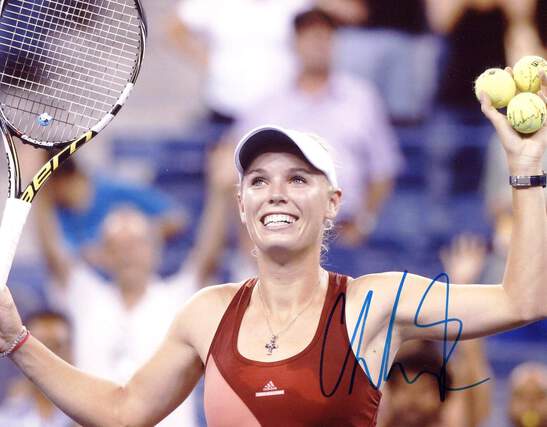Caroline Wozniacki TENNIS PLAYER autograph, In-Person signed photo