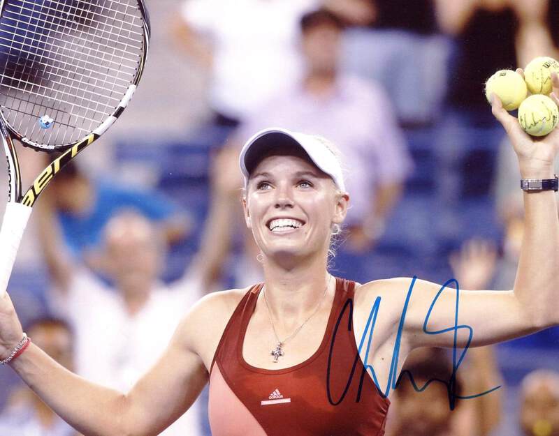 Caroline Wozniacki TENNIS PLAYER autograph, In-Person signed photo