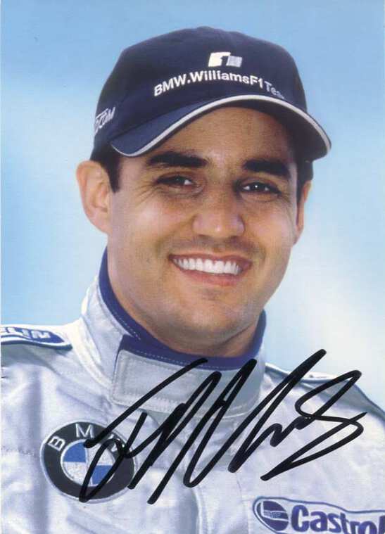 F1、直筆サイン、 写真、 ファン・パブロ・モントーヤ、証明書、シリアルナンバー RACING DRIVER Juan Pablo Montoya FORMULA ONE autograph, signed