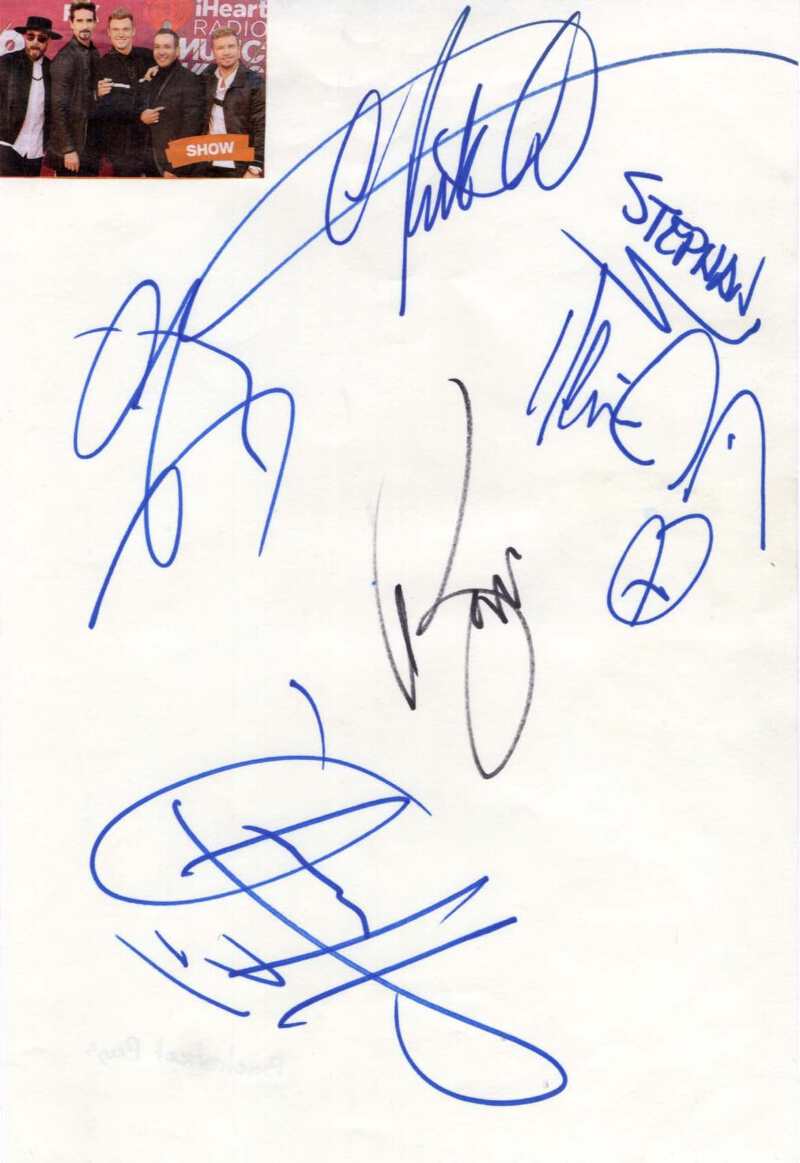 Backstreet Boys (band) Autographs | eBay