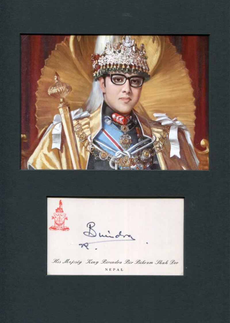 額縁 Late King Birendra Painting A2:No Frame 額縁 Late King Birendra Painting A2:No Frame Late King Birendra