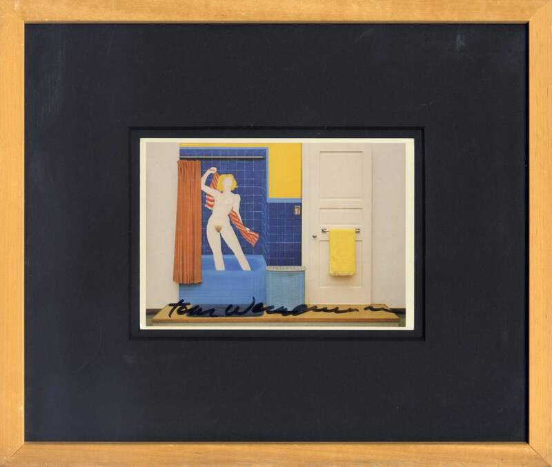 ARTIST Tom Wesselmann POP ART autograph, signed art postcard