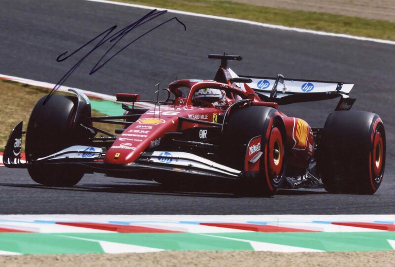 F1 RACING DRIVER Charles Leclerc FERRARI 2025 autograph, In-Person