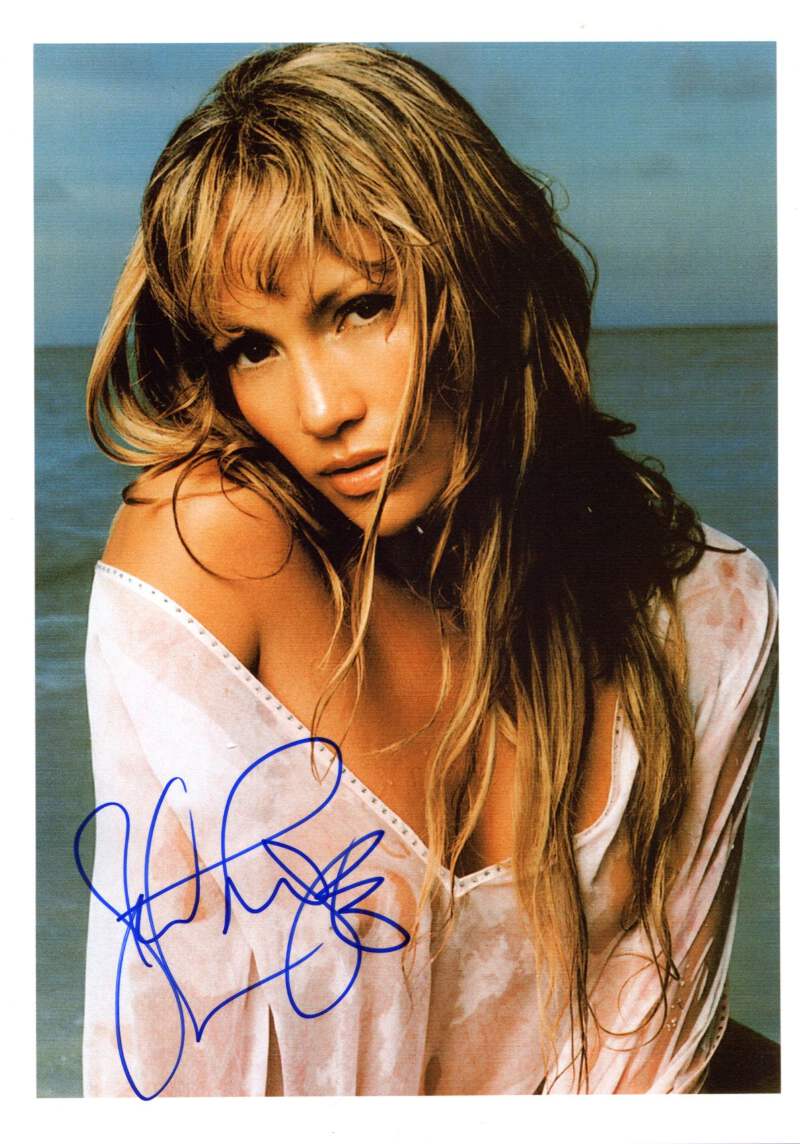 お値段交渉可】Jennifer Lopez 直筆サイン入りフォト お値段交渉可