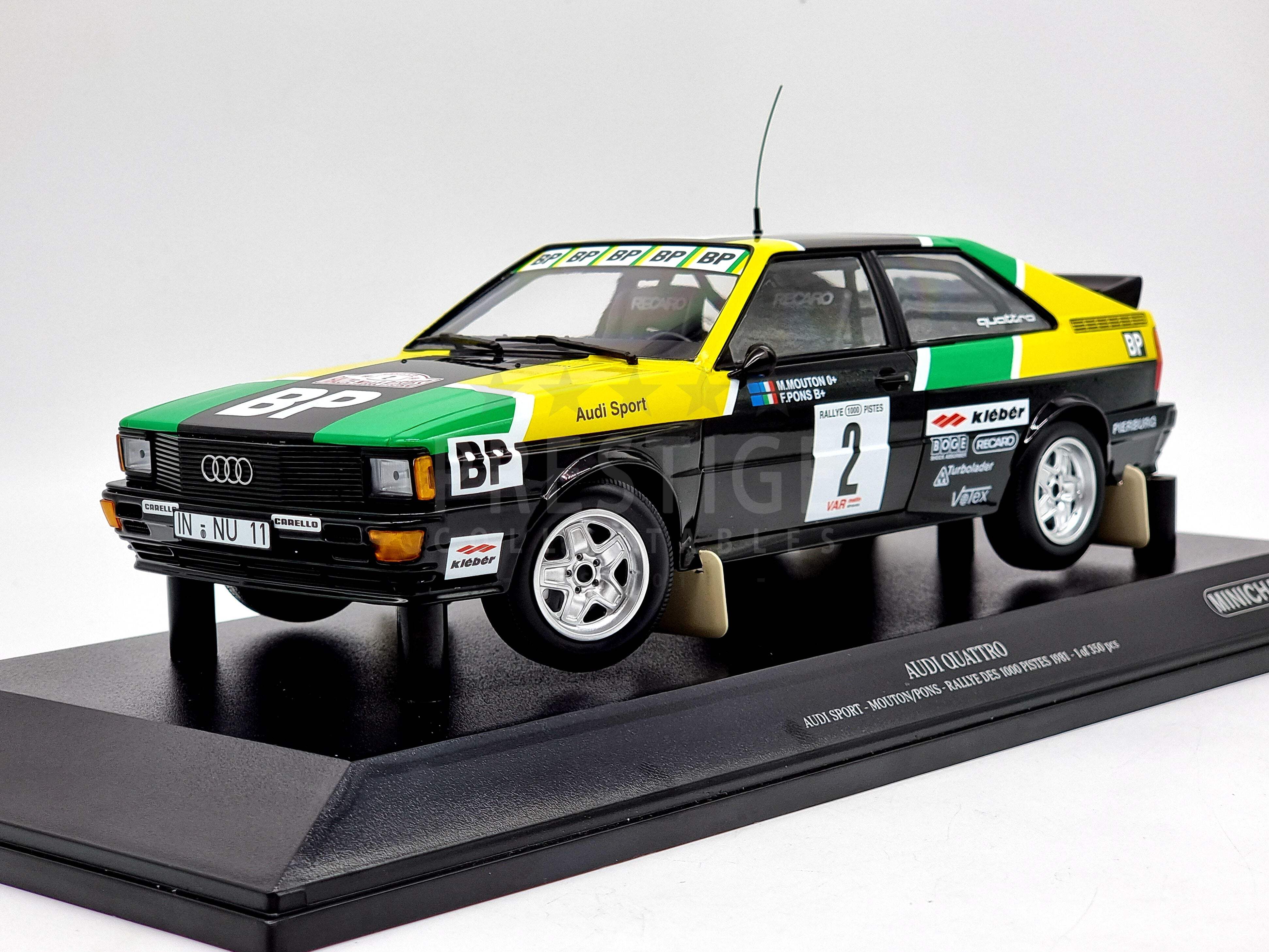 Minichamps 1981 Audi Quattro Rally des 1000 Pistes 1:18 Scale - New - Picture 1 of 8