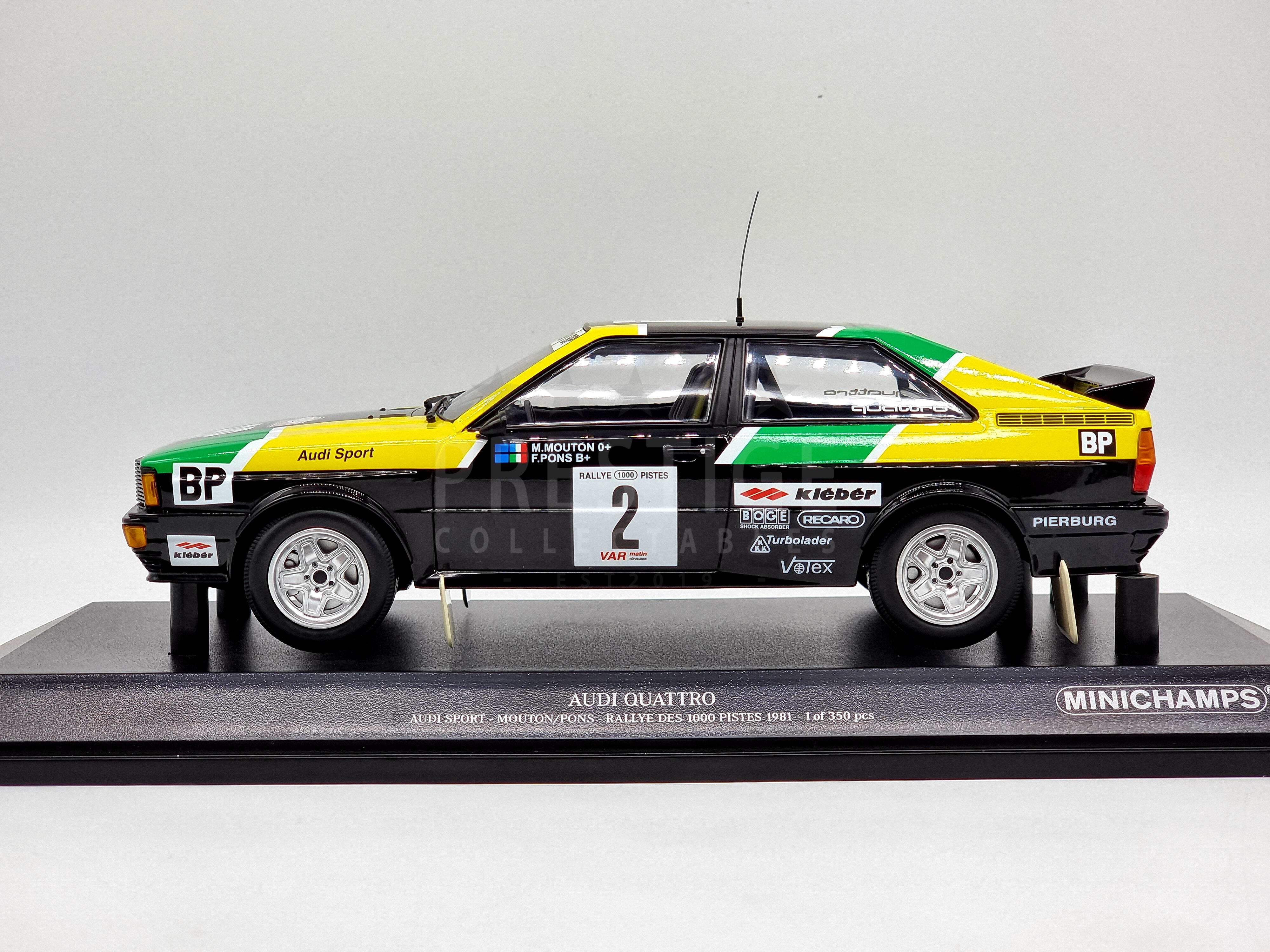 Minichamps 1981 Audi Quattro Rally des 1000 Pistes 1:18 Scale - New - Picture 2 of 8